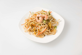 U22.Spaghetti udon con Gamberi