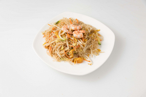 U9.Spaghetti di Riso Verdure e Gamberi