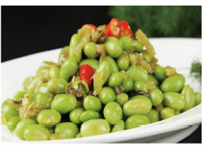 雪菜毛豆 xuě cài máo dòu