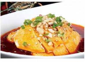 麻辣口水鸡 má là kǒu shuǐ jī