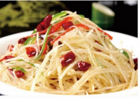 酸辣土豆丝 suān là tǔ dòu sī