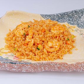 P15- Riso spezie con gamberi, zucchine, carote, uova