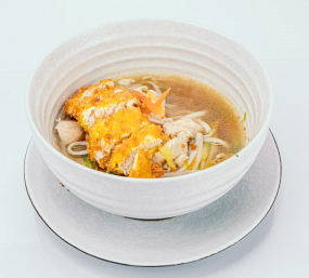 167.Ramen con pollo fritto, Uova ed Erba Cipollina