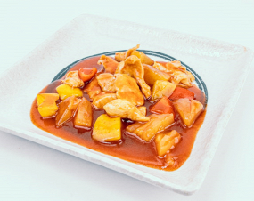 173.Pollo con Salsa Agrodolce