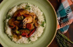 Pui asiatic + orez basmatic