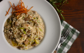 Risotto cu ciuperci de padure
