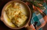 Clatite gratinate + pui, ciuperci, mozarella + sos smantana