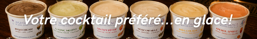 NOUVEAU: GLACES-COCKTAILS ARTISANALES