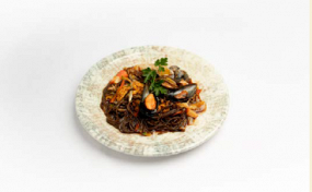 60. SPAGHETTI DI SOBA CON FRUTTI DI MARE 海鲜 SOBA 面