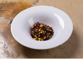 85. RISO VENERE CON VERDURE 黑 米 蔬 菜 饭