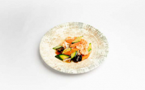 139. GAMBERI CON VERDURE 蔬 菜 炒 虾 仁