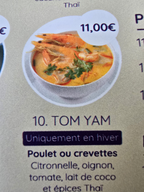 Soupe TOM YAM 