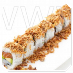 Ca9 ( California saumon avocat oignons frit)