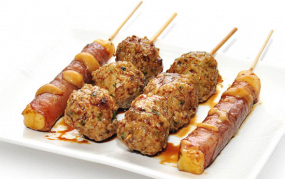 Menu bœuf fromage et boulettes de poulet