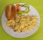 Rührei (aus 3 Eiern) mit Schinken