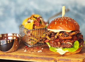 London Cheddar Burger