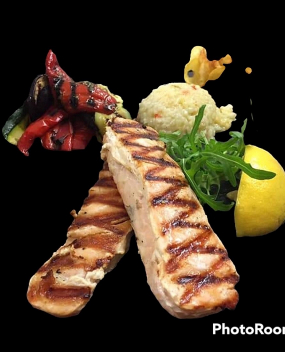 Lachsfilet vom Grill