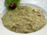 Risotto Speck y crema de Alcachofas