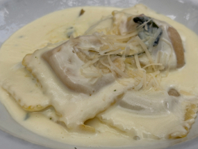 Ravioli di zucca (calabaza) alla salvia e mascarpone