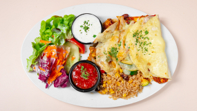 Enchiladas de maiz con pollo (3 Stück)