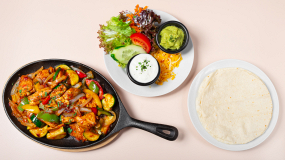 Chicken-Shrimps Fajitas