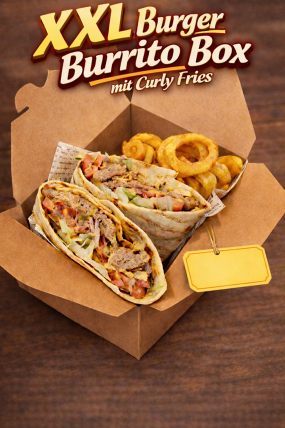 XXL BURGER BURITO BOX