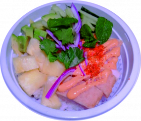 Poke Bowl Poulet Épicé et 3 Légumes