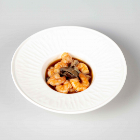 8 GAMBERI FUNGHI E BAMBU