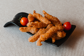 PUI PANE CU SUSAN / BREADED CHICKEN WITH SESAME