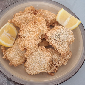 ȘALĂU CU SUSAN / PERCH  IN A SESAME CRUST