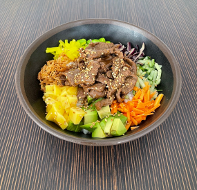 Poke Bowl boeuf sauté