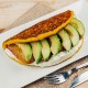 Cachapa con Queso Guayanés Plátano Maduro y Aguacate