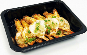 Sp-103 Gedämpfte Garnelen, nicht Scharf , m. Knoblauch