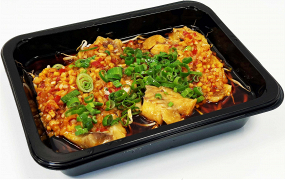 Sp-102 Gedämpfte Rotbarsch, Scharf, m. Knoblauch