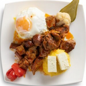 TOCHITURA DE PORC/ TRADITIONAL PORK  STEW   WITH POLENTA 200g/200g
