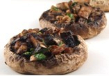 CIUPERCI LA GRATAR CU LEGUME/GRILLED MUSHROOMS STUFFED WITH VEGETABLES300g