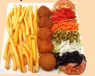 51. Plato Falafel con Ensalada y Patatas