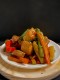 Wok de tonyina i salmó amb verdures